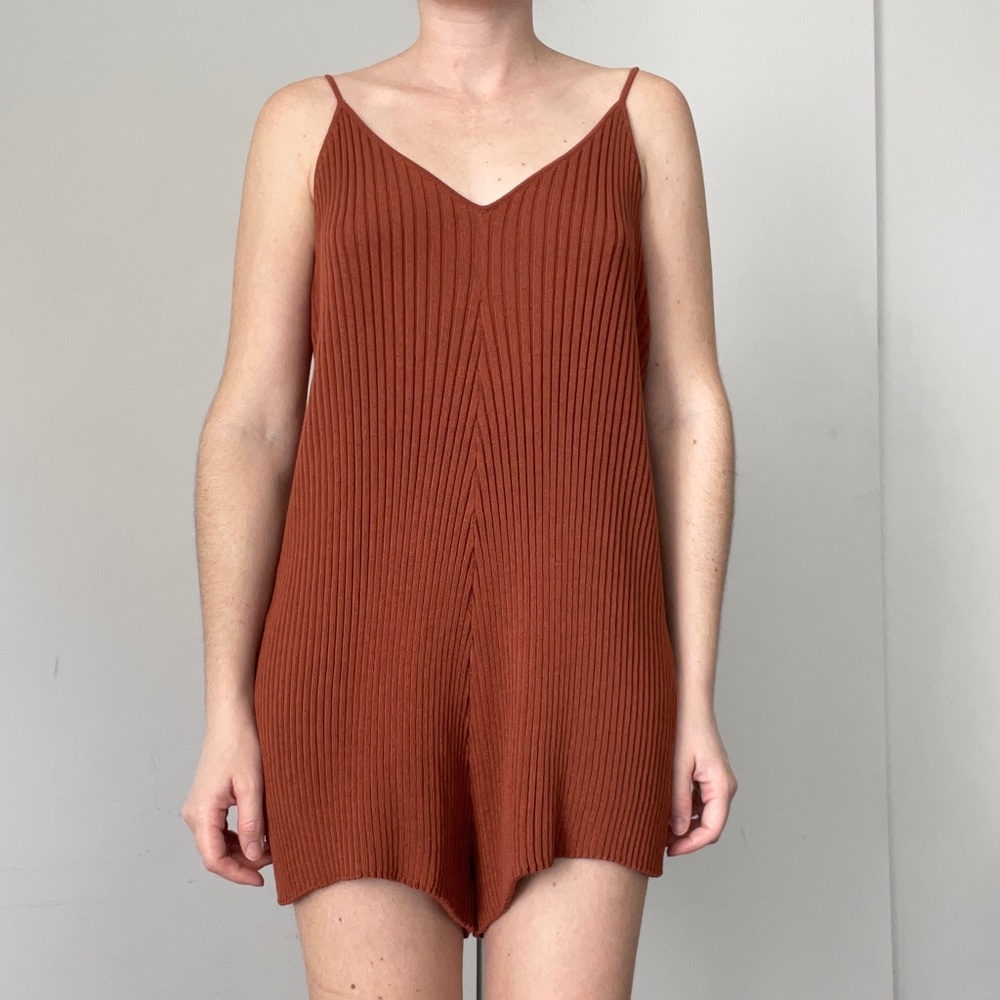Nola Sweater Romper in Mesa